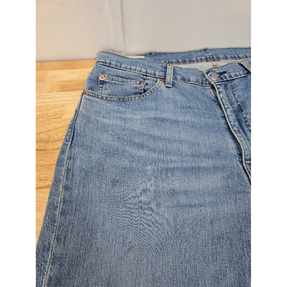 Levis 514 Straight Fit Jeans Blue 38x30 Denim‎ Medium Wash Classic Pants